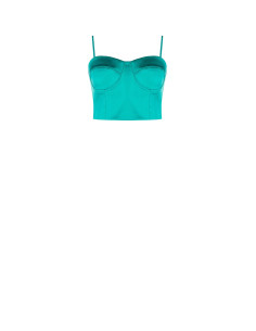 Bustier en satin Crop Top Rinascimento 2