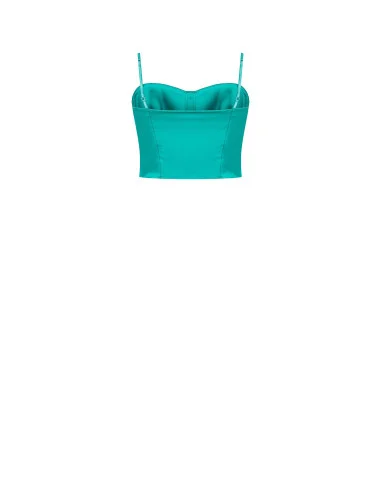 Bustier en satin Crop Top Rinascimento