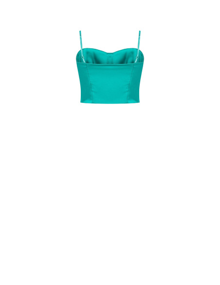 Bustier en satin Crop Top Rinascimento