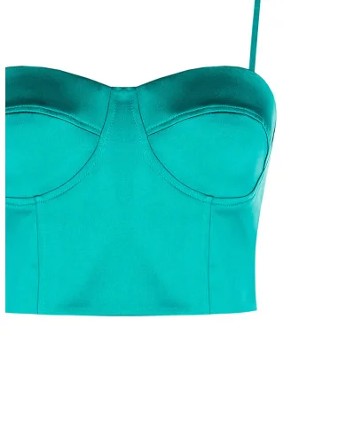Bustier en satin Crop Top Rinascimento