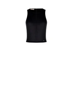 Top In Neoprene Retato Davanti Con Maxi Zip Dietro Rinascimento