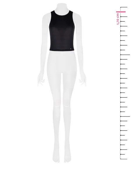 Mesh Neoprene Top In Front With Maxi Zip In Back Rinascimento