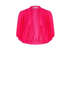 Georgette Wrap With Balloon Sleeves Rinascimento