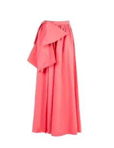 Wheeled Nylon Long Skirt With Maxi Bow At The Hip Rinascimento