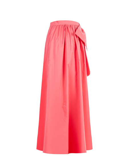 Wheeled Nylon Long Skirt With Maxi Bow At The Hip Rinascimento