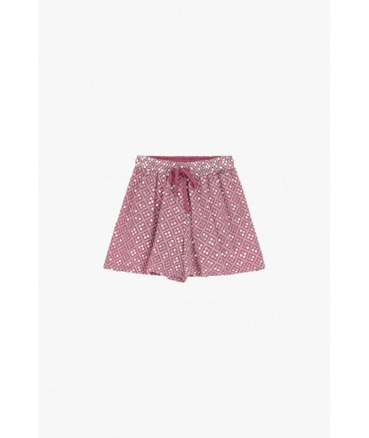 Short avec motifs Dixie et ceinture