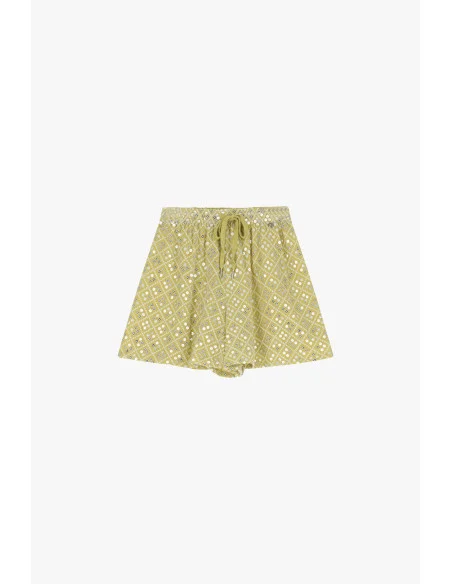 Short avec motifs Dixie et ceinture
