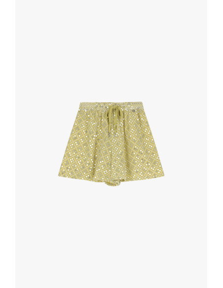 Shorts Con Motivi E Cintura Dixie