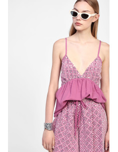 Top Con Spalline E Scollo A V Dixie