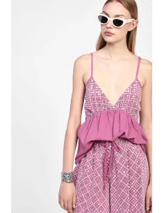 Top Con Spalline E Scollo A V Dixie