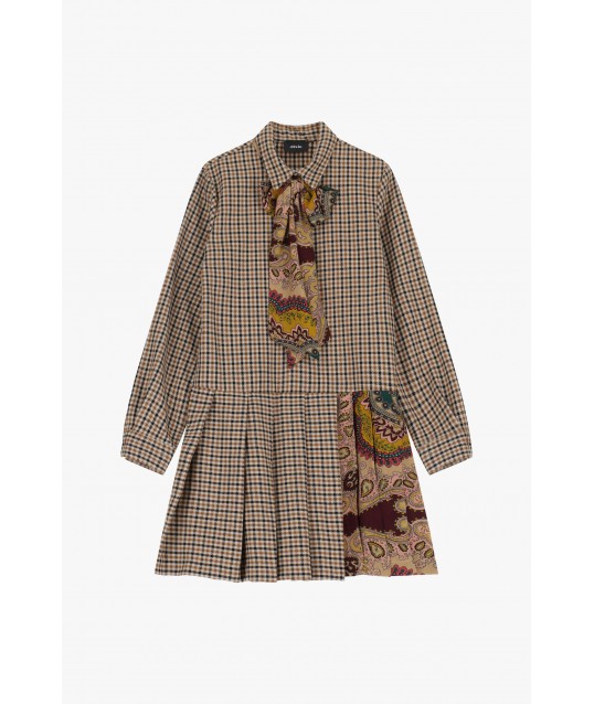 Robe à col classique et imprimé Dixie