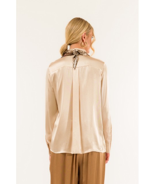 Men's Shirt With Foulard Kontatto