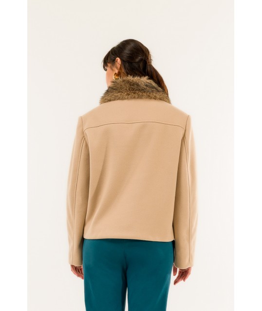 Kontatto Fur Collar Jacket