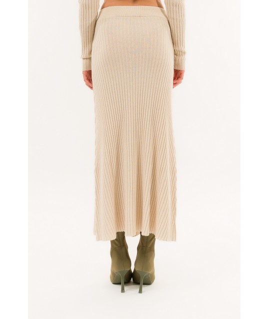 Jupe à côtes croisées Kontatto