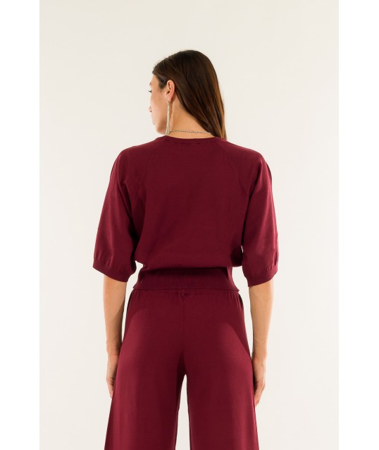 Kontatto broad-sleeved crew neck