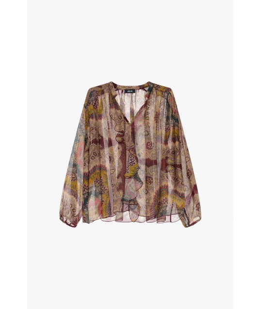 Paisley Print Shirt With Long Sleeves Light Dixie