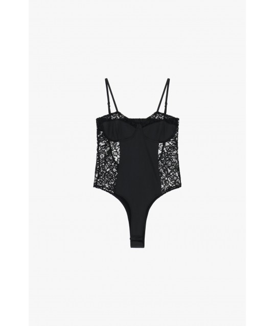 Body en dentelle et bretelles fines Dixie