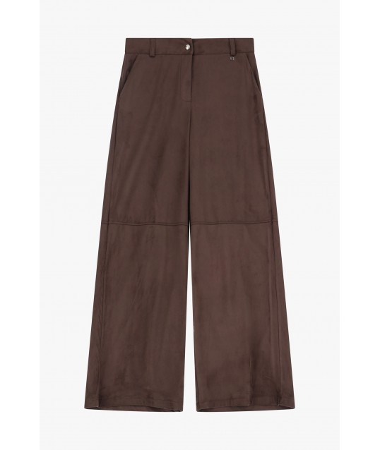 High Waisted Palace Trousers With Contrast Stitching Dixie