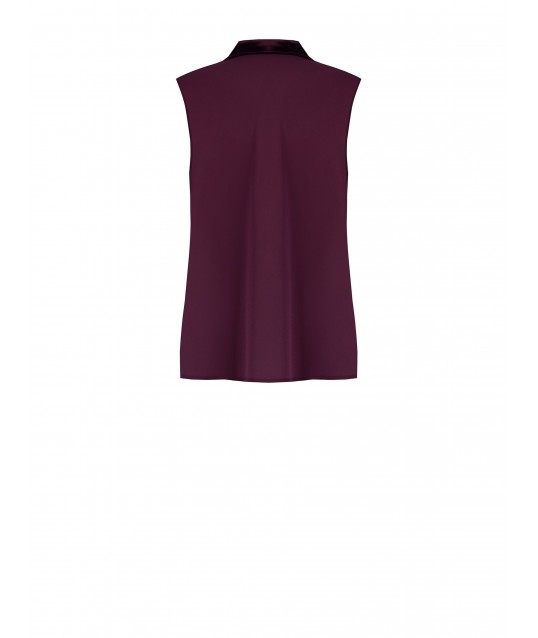 Top large en Georgette avec écharpe Rinascimento