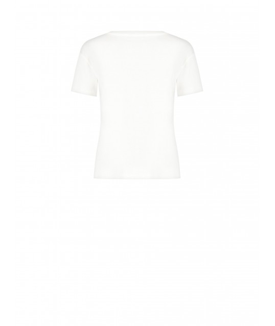 Regular Cotton T-Shirt with Laminated Face Print Rinascimento