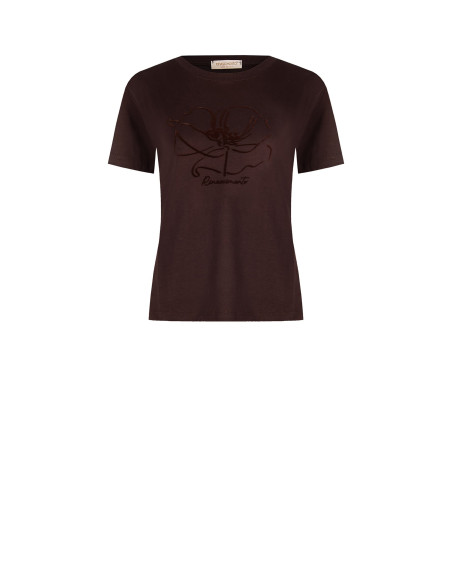 Rinascimento Flower Print Cotton Regular T-Shirt