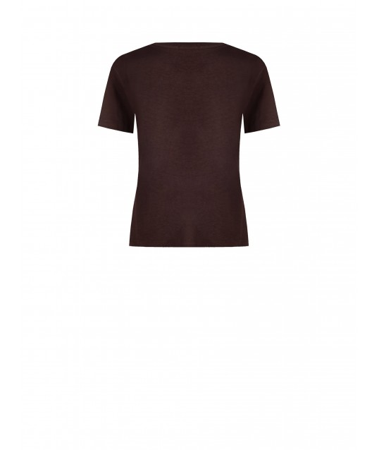 Rinascimento - T-shirt régulier en coton imprimé fleurs