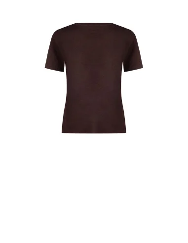 Rinascimento - T-shirt régulier en coton imprimé fleurs