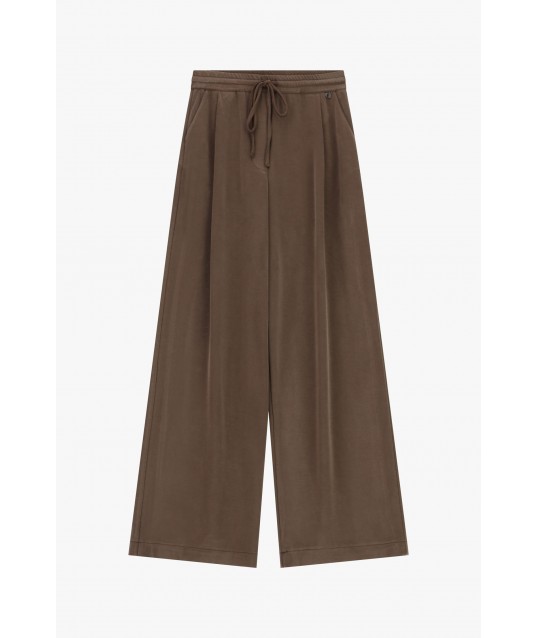 Pantaloni Palazzo Vita Alta Con Coulisse Dixie