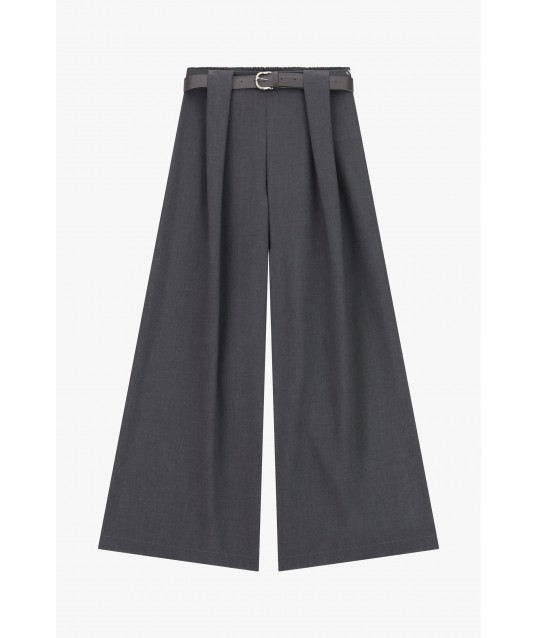 Pantaloni A Gamba Larga Con Cintura Dixie