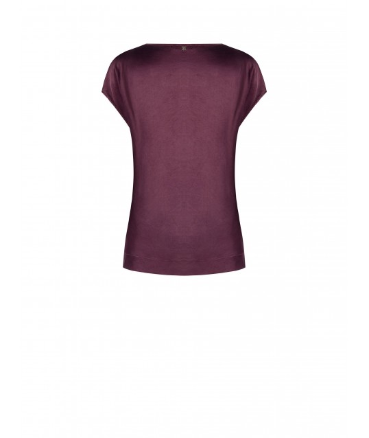 Fluid Wide Satin Blouse Rinascimento