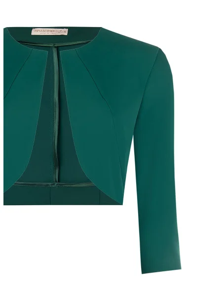 Rinascimento Fluid Fabric Open Shrug Bolero