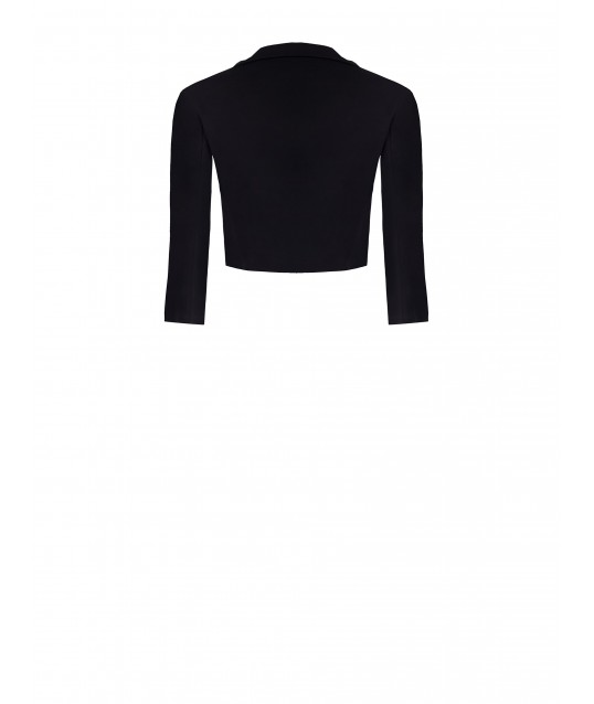 Scuba Crepe Open Shrug Bolero With Straps Rinascimento