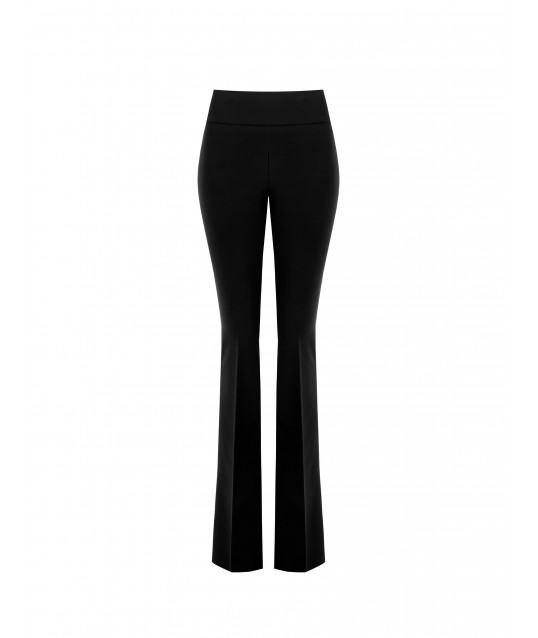 Technical Fabric Flared Trousers Rinascimento