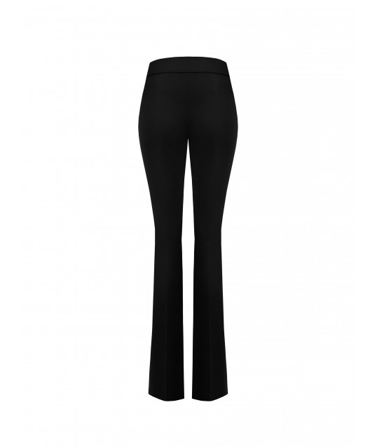 Technical Fabric Flared Trousers Rinascimento