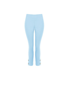 Cutaway Trousers in Technical Fabric with Ankle Buttons Rinascimento