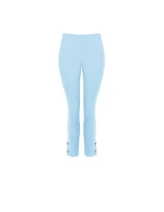 Cutaway Trousers in Technical Fabric with Ankle Buttons Rinascimento