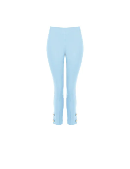 Cutaway Trousers in Technical Fabric with Ankle Buttons Rinascimento
