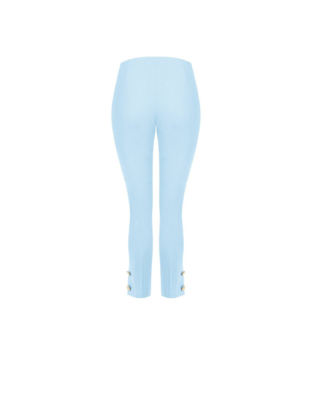 Cutaway Trousers in Technical Fabric with Ankle Buttons Rinascimento