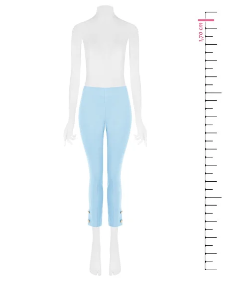 Cutaway Trousers in Technical Fabric with Ankle Buttons Rinascimento