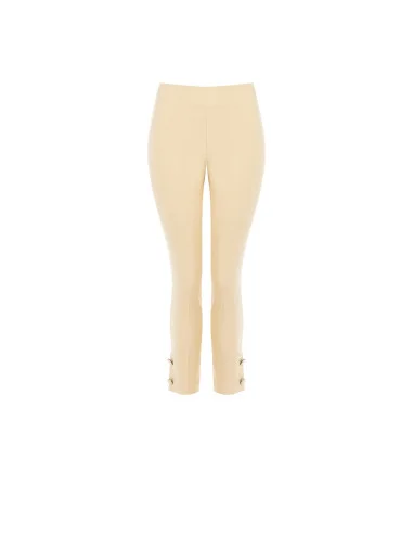 Cutaway Trousers in Technical Fabric with Ankle Buttons Rinascimento