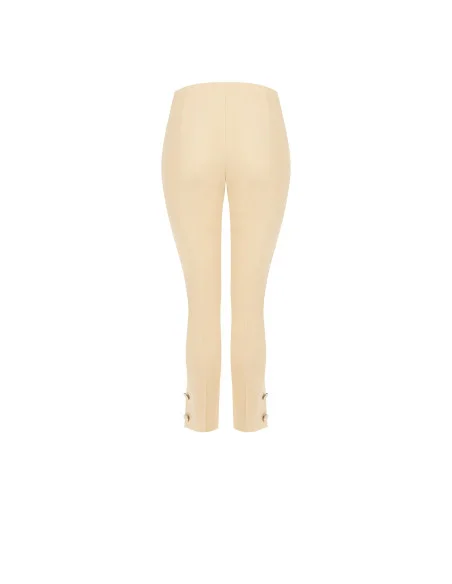 Cutaway Trousers in Technical Fabric with Ankle Buttons Rinascimento