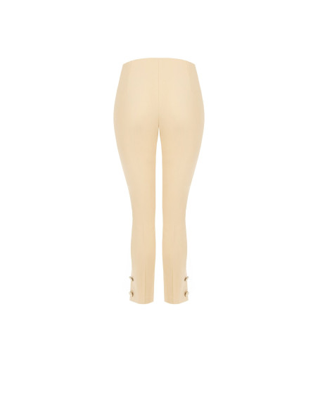 Pantalon de coupe en tissu technique avec boutons à la cheville Rinascimento