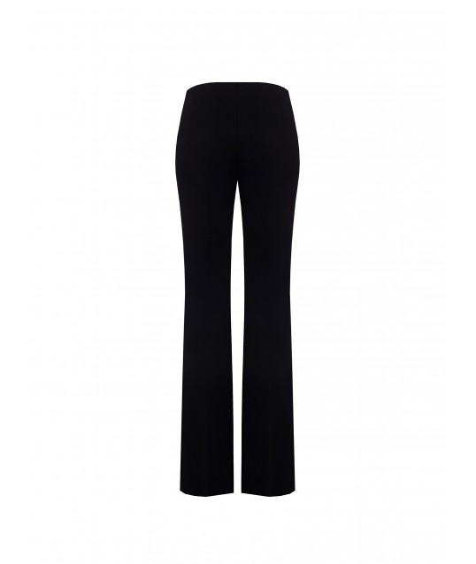 Crepe Scuba Palace Trousers With Side Zip Rinascimento