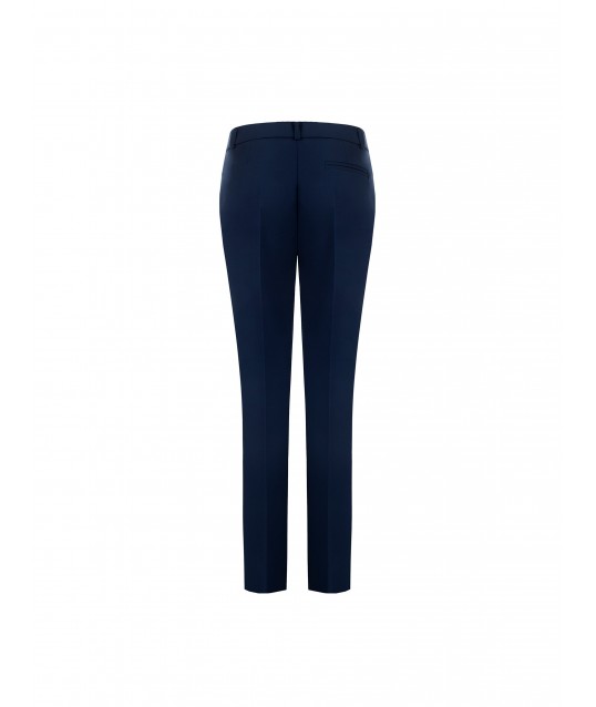 Straight Technical Fabric Trousers With Pockets Rinascimento