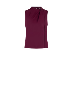 Top Fluido Sfiancato In Raso Con Drappeggio Rinascimento