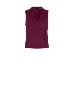Top Fluido Sfiancato In Raso Con Drappeggio Rinascimento