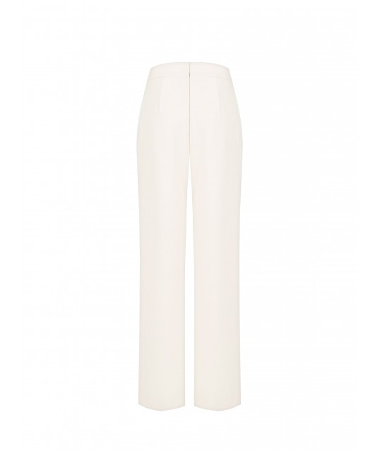 Bi-Stretch Fabric Palace Trousers With Chain Detail Rinascimento