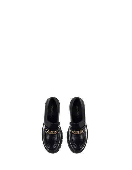 Chunky Loafers With Logo Tag Rinascimento
