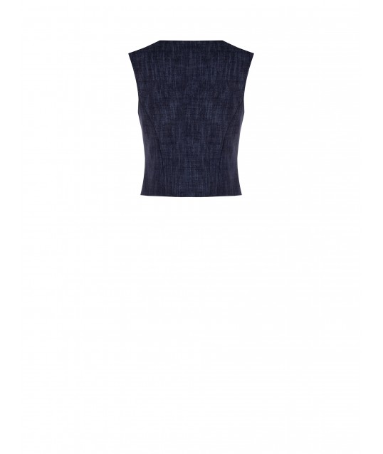 Gilet A 3 Bottoni In Punto Milano Rinascimento