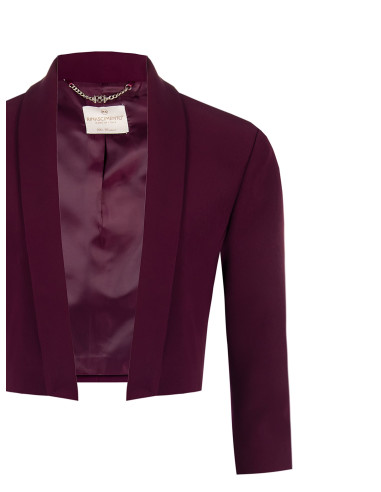 Rinascimento Technical Fabric Open Shrug Bolero - Vestiti Firmati L...